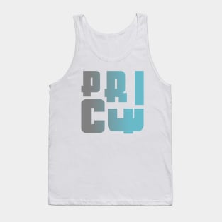 Price, name, typography Tank Top